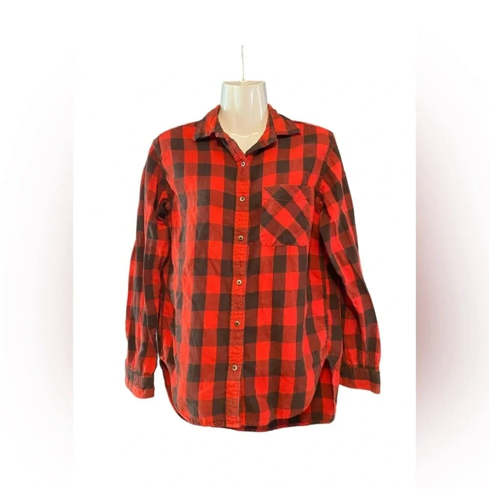 Denim & Supply Ralph Lauren RL Boyfriend Checked Button Down Shirt